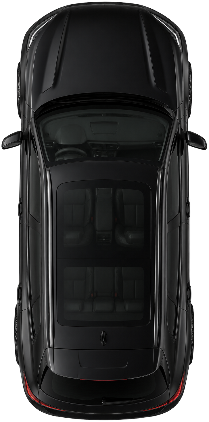 Dark metallic performance SUV